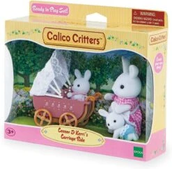 Calico Critters Connor & Kerri’s Carriage Ride, Doll Playset, Collectible, Ready To Play