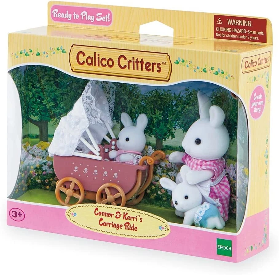 Calico Critters Connor & Kerri’s Carriage Ride, Doll Playset, Collectible, Ready To Play 1 Calico Critters Connor & Kerri’s Carriage Ride, Doll Playset, Collectible, Ready To Play