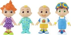 CoComelon CMW0169 Family Set Of 4 Figures, Official Movable Figures, Toys From 3 Years