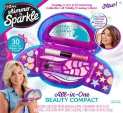 Cra-Z-Art Shimmer ‘n Sparkle All In One Beauty Compact Real Kids Makeup Kit