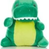 Cuddle Pal Kids Preferred Rex The T-Rex - Round Huggables - Stuffed Animal Plush Large 11.5 Inches, Green