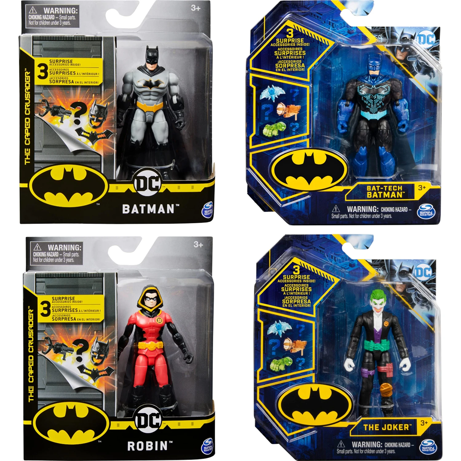 Target DC Batman 4-Inch Action Figures With Accessories Spin Master 2021 Version - Assortment Figures 1 Target DC Batman 4-Inch Action Figures With Accessories Spin Master 2021 Version - Assortment Figures