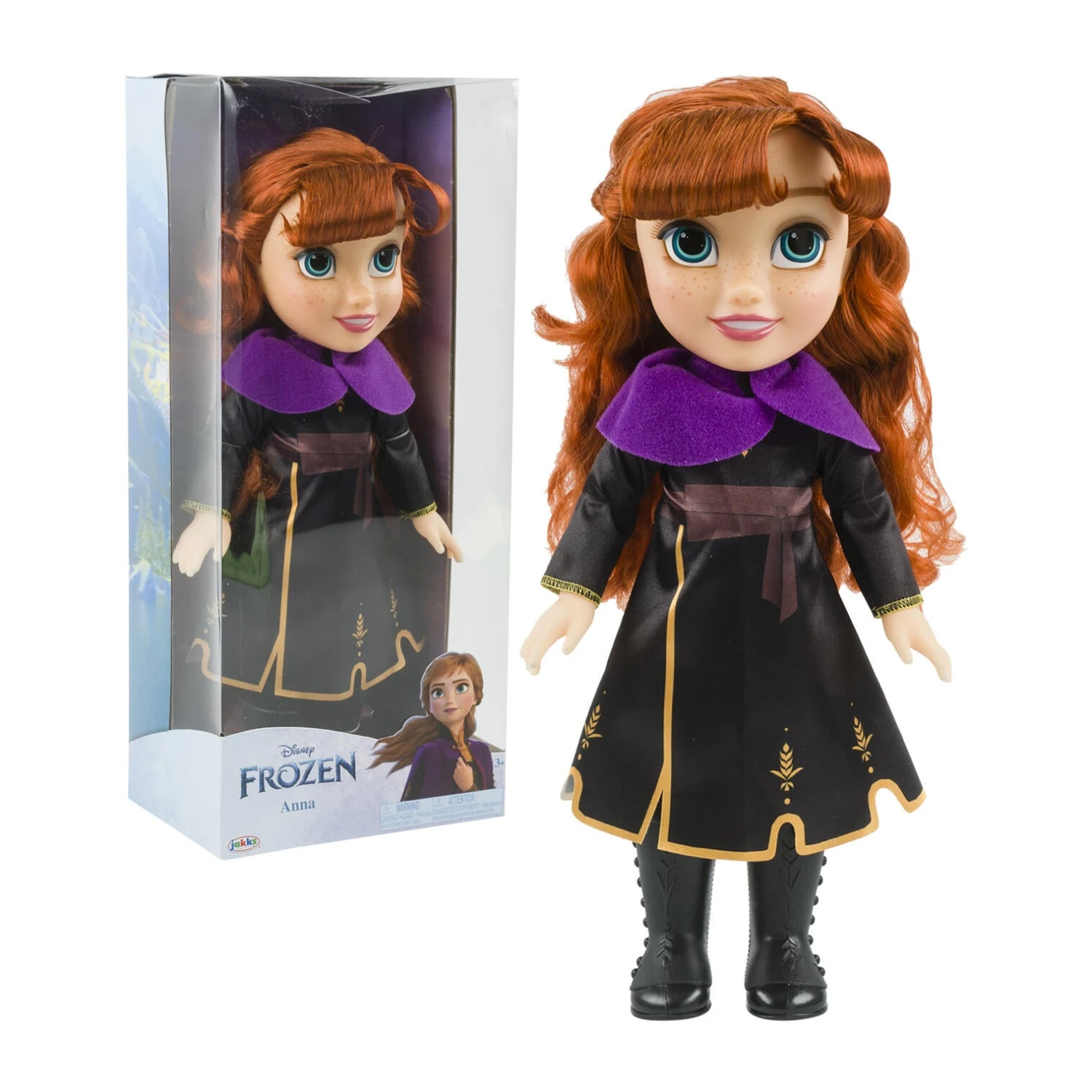Disney Frozen Toddler Anna Doll 14" Tall Jakks Pacific 1 Disney Frozen Toddler Anna Doll 14" Tall Jakks Pacific