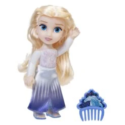 Disney Frozen Snow Queen Elsa Petite Fashion Doll With Comb 6 Inches Tall - Open Gift Box