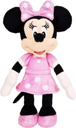 Disney Junior Mickey Mouse Beanbag Plush - Minnie Mouse, By Just Play ,9 Inches