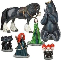 Disney Brave Figure Set Brave Toy Bundle - 6 Piece Disney Brave Toys For Kids Boys Girls Featuring Merida, Bears, And More -Cuddle House Toys Shop DisneyPixarBraveFigurinePlayset1