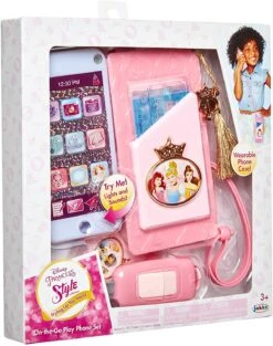 Disney Princess Style Collection On-The-Go Play Smartphone With Led Lights, Sounds & Cross Body Strap For Girls Ages 3+ -Cuddle House Toys Shop DisneyPrincessStyleCollectionOn The GoPlaySmartphone8