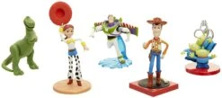 Disney Toy Story Classic 5 Pack Figure Set: Woody, Buzz Light Year, Jessie, Rex, Alien