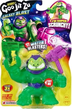 Heroes Of Goo Jit Zu Galaxy Blast Hero Pack - Super Scrunchy Rock Jaw With An All New Water Blaster