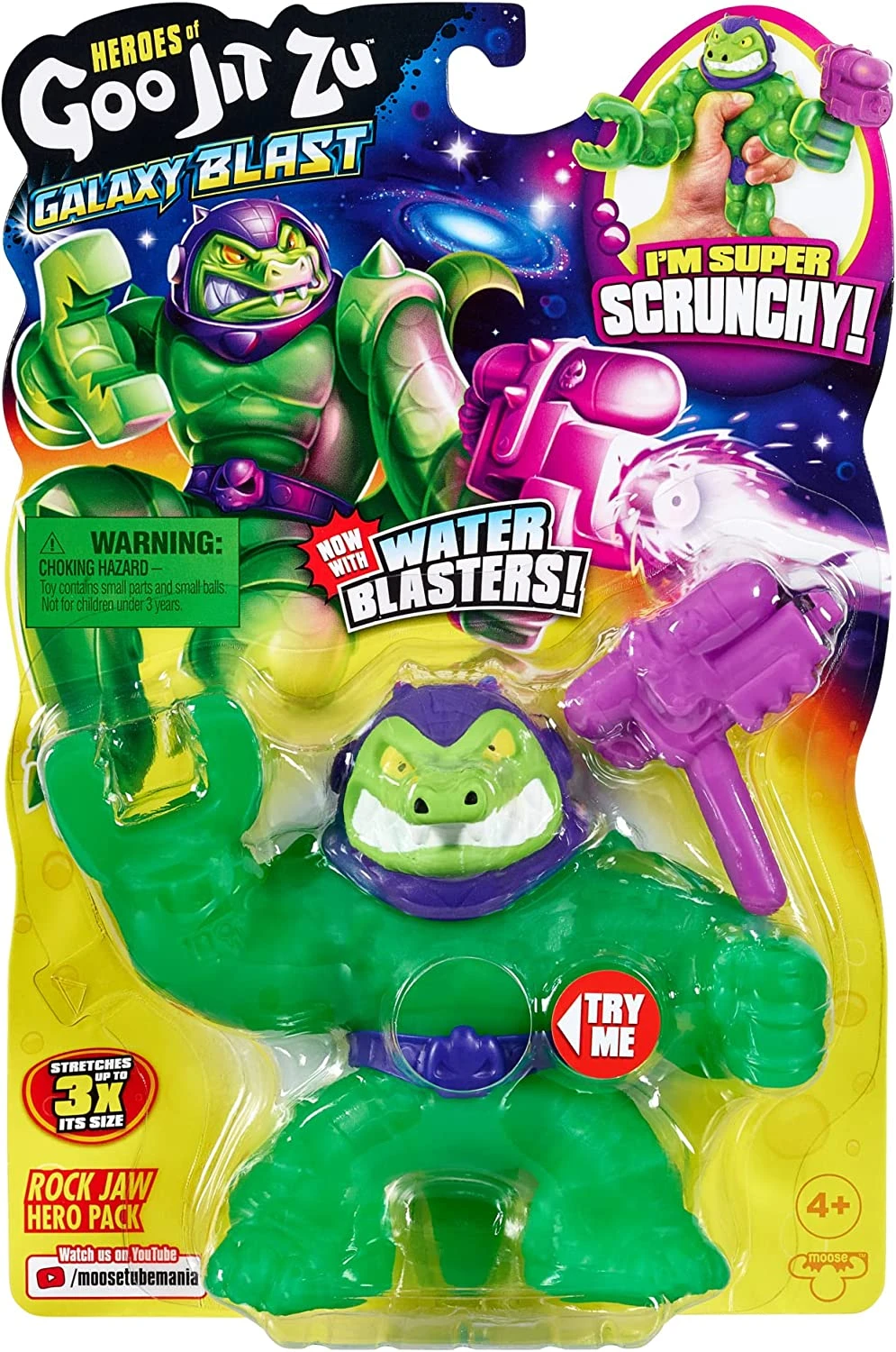 Heroes Of Goo Jit Zu Galaxy Blast Hero Pack - Super Scrunchy Rock Jaw With An All New Water Blaster 1 Heroes Of Goo Jit Zu Galaxy Blast Hero Pack - Super Scrunchy Rock Jaw With An All New Water Blaster