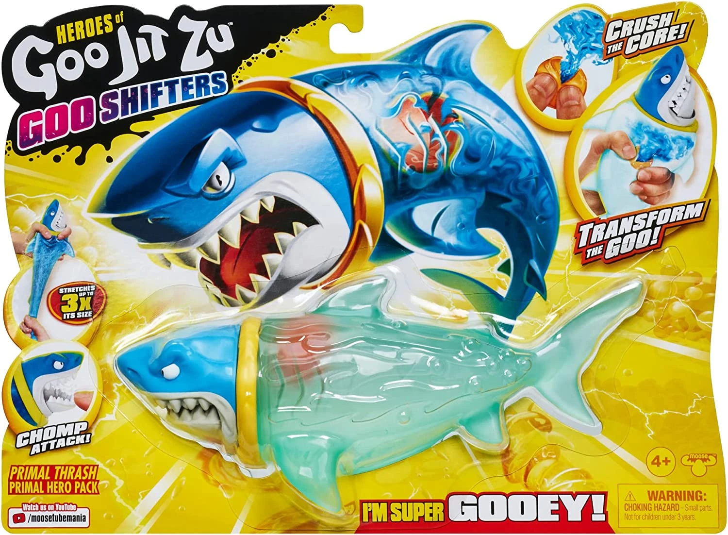 Heroes Of Goo Jit Zu Goo Shifters Primal Thrash Primal Hero Pack. Super Stretchy, Super Squishy Goo Filled Toy 2 Heroes Of Goo Jit Zu Goo Shifters Primal Thrash Primal Hero Pack. Super Stretchy, Super Squishy Goo Filled Toy - Image 2