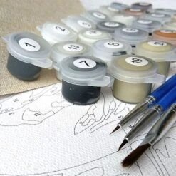 Faber-Castell Paint By Number Museum Series – Irises Flowering Plants Art Kit Paint FC14349 -Cuddle House Toys Shop IrisesFlowering