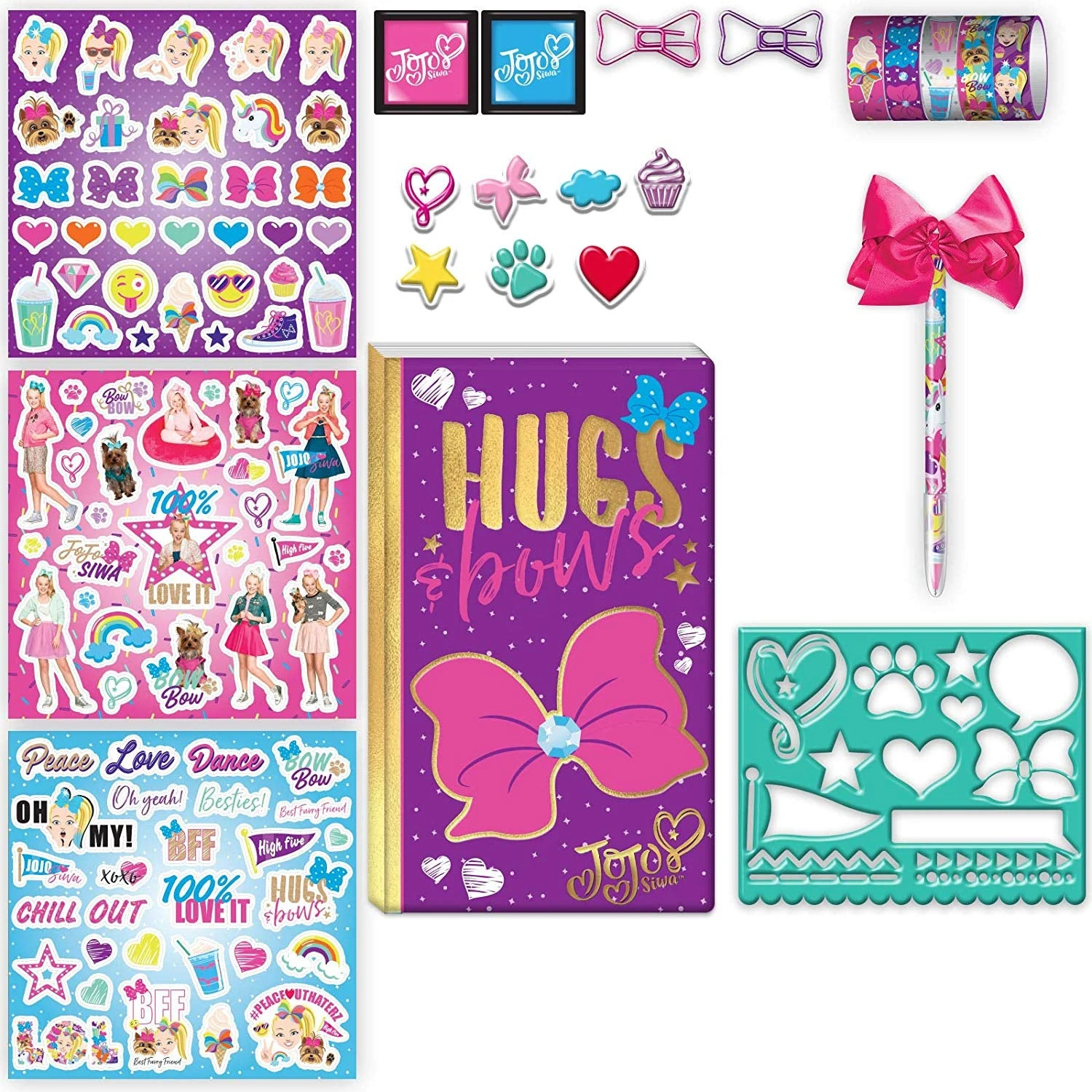 Jojo Siwa Notebook Journal Set - Included Diary, Pen, Stickers, Coloring Activity Book, 200 Pages 6 Jojo Siwa Notebook Journal Set - Included Diary, Pen, Stickers, Coloring Activity Book, 200 Pages - Image 6