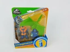 Jurassic World Figure Set - Dr. Malcolm & Dimetrodon, Park Workers & Pterodactyl, Muldoon & Raptor -Cuddle House Toys Shop JurassicPark1