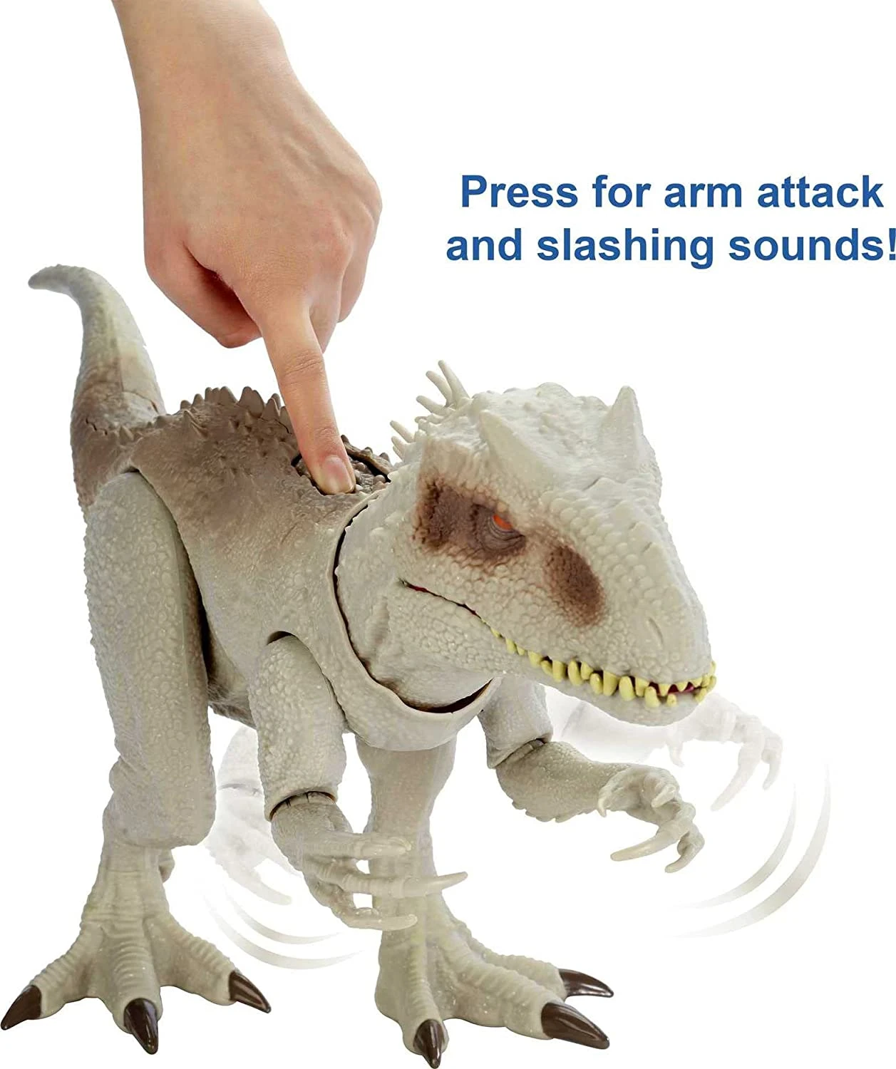 Target Jurassic World Indominus Rex With Chomping Mouth, Slashing Arms, Lights & Realistic Sounds, Swallows Human Action Figures 4 Target Jurassic World Indominus Rex With Chomping Mouth, Slashing Arms, Lights & Realistic Sounds, Swallows Human Action Figures - Image 4