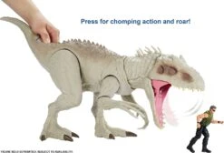 Target Jurassic World Indominus Rex With Chomping Mouth, Slashing Arms, Lights & Realistic Sounds, Swallows Human Action Figures