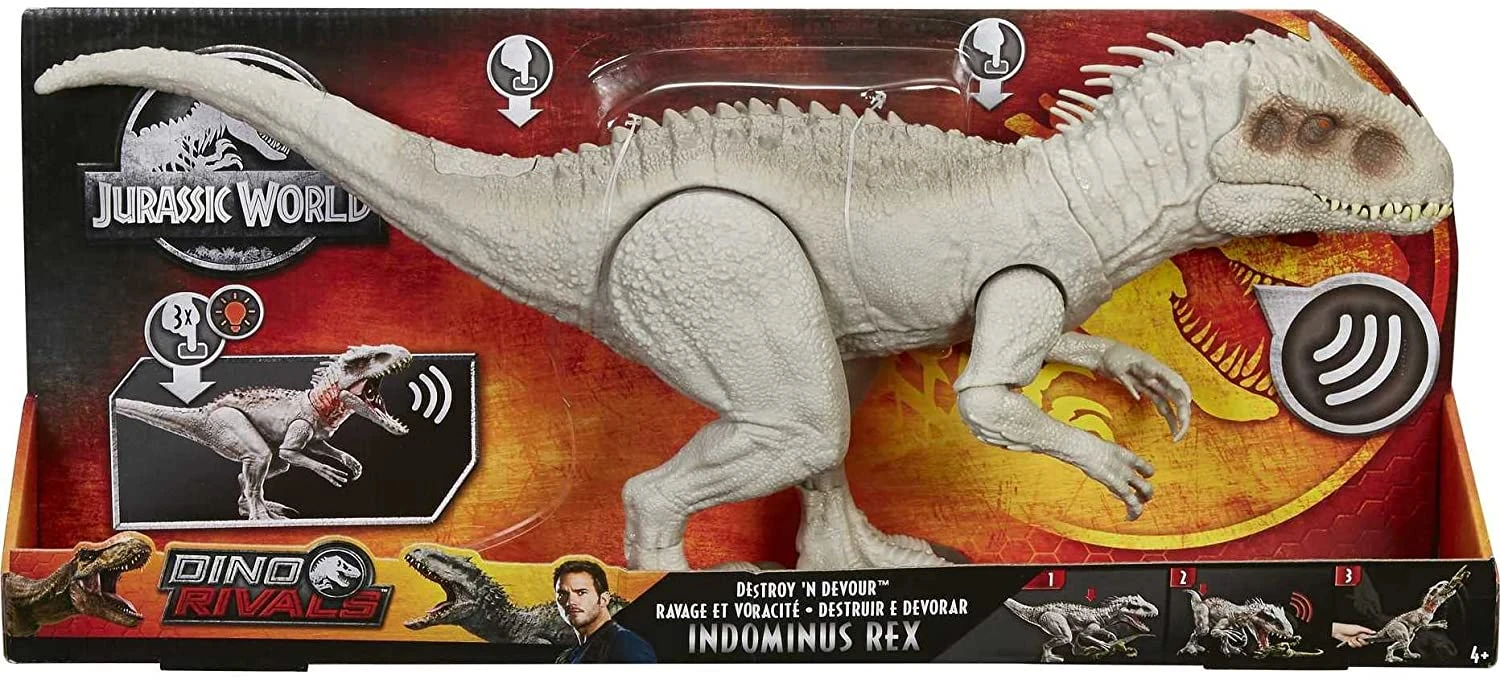 Target Jurassic World Indominus Rex With Chomping Mouth, Slashing Arms, Lights & Realistic Sounds, Swallows Human Action Figures 6 Target Jurassic World Indominus Rex With Chomping Mouth, Slashing Arms, Lights & Realistic Sounds, Swallows Human Action Figures - Image 6