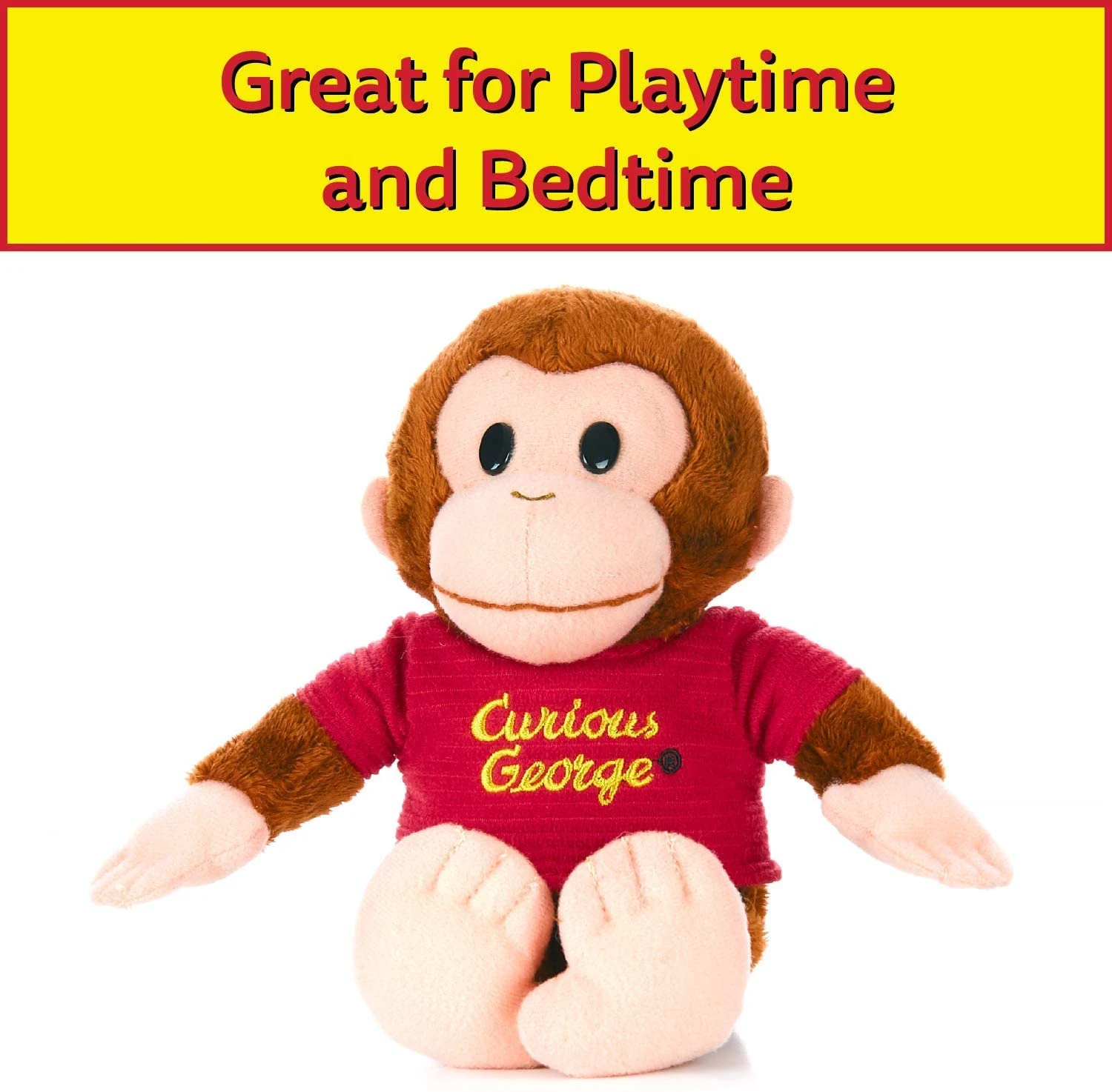 Medium Curious George Monkey Plush - Classic George 8" Super Soft, Adorable, Charmingly Detailed Stuffed Animal 2 Medium Curious George Monkey Plush - Classic George 8" Super Soft, Adorable, Charmingly Detailed Stuffed Animal - Image 2