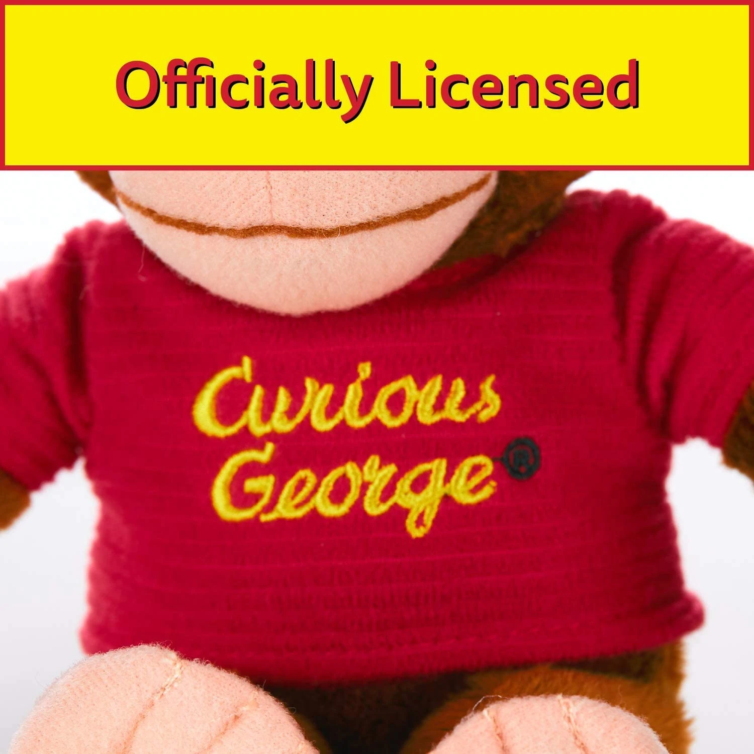 Medium Curious George Monkey Plush - Classic George 8" Super Soft, Adorable, Charmingly Detailed Stuffed Animal 3 Medium Curious George Monkey Plush - Classic George 8" Super Soft, Adorable, Charmingly Detailed Stuffed Animal - Image 3