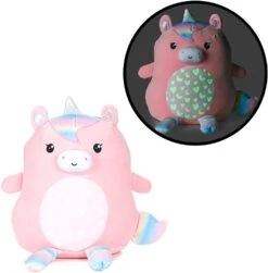 KIDS PREFERRED Double Sided Glow In The Dark Cuddle Pal Plush Toy, Starbright The Unicorn Stuffed Animal Plush 11.5 Inch -Cuddle House Toys Shop KIDSPREFERREDDoubleSidedGlowinTheDarkCuddlePalPlushToy StarbrightTheUnicornStuffedAnimalPlush11.5inch
