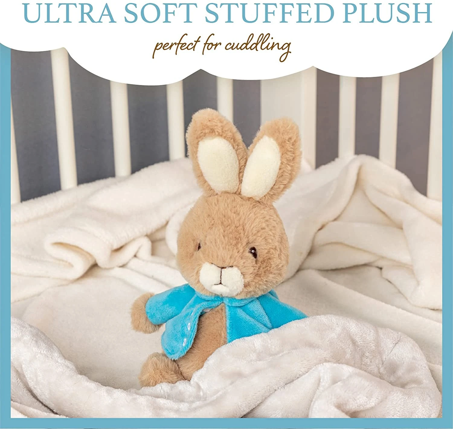 KIDS PREFERRED Peter Rabbit Stuffed Animal Baby Plush Bunny, 9.5 Inches 2 KIDS PREFERRED Peter Rabbit Stuffed Animal Baby Plush Bunny, 9.5 Inches - Image 2