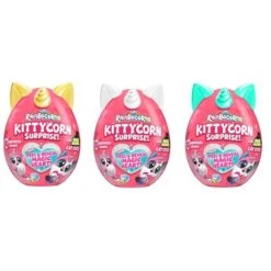 Rainbocorns Kittycorn Surprise Series 1 By ZURU, Collectible Plush Stuffed Animal, Surprise Egg - Random Style Pick