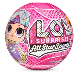 L.O.L. Surprise! LOL Surprise! AllStar Sports Sparkly Basketball Series 6 With 8 Surprises (Random Color Pick, 1 Count)