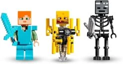 LEGO 21154 Minecraft The Blaze Bridge Building Set With Alex Minifigure, Wither Skeleton Figure, Lava And Blaze Mob Elements -Cuddle House Toys Shop LEGO21154Minecraft4