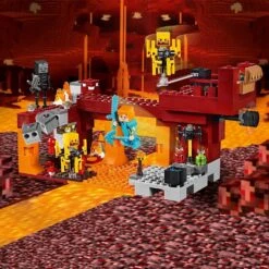 LEGO 21154 Minecraft The Blaze Bridge Building Set With Alex Minifigure, Wither Skeleton Figure, Lava And Blaze Mob Elements -Cuddle House Toys Shop LEGO21154Minecraft6