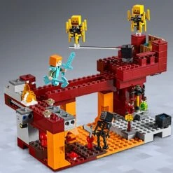 LEGO 21154 Minecraft The Blaze Bridge Building Set With Alex Minifigure, Wither Skeleton Figure, Lava And Blaze Mob Elements -Cuddle House Toys Shop LEGO21154Minecraft8