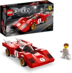 LEGO Speed Champions 1970 Ferrari 512 M 76906 Toy Building Kit; Collectible Recreation Of An Iconic Race Car For Kids Aged 8+; Includes A Driver Minifigure With A Cool Racing Suit (291 Pieces)