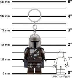 Lego Star Wars The Mandalorian Keychain Led Light - 3-Inch-Tall Figure Assortment - Pick Your Favorite One -Cuddle House Toys Shop LEGOTheMandalorianDinDjarinSilverBeskarArmorKeychainLEDLight1