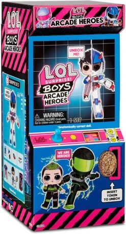 LOL Surprise Boys Arcade Heroes Action Figure Doll With 15 Surprises Including Hero Suit And Boy Doll Or Ultra-Rare Girl Doll, Shoes, Accessories, Trading Card -Cuddle House Toys Shop LOLSurpriseBoysArcadeHeroesActionFigureDollwith15SurprisesIncludingHeroSuitandBoyDollorUltra RareGirlDoll Shoes Accessories TradingCard7