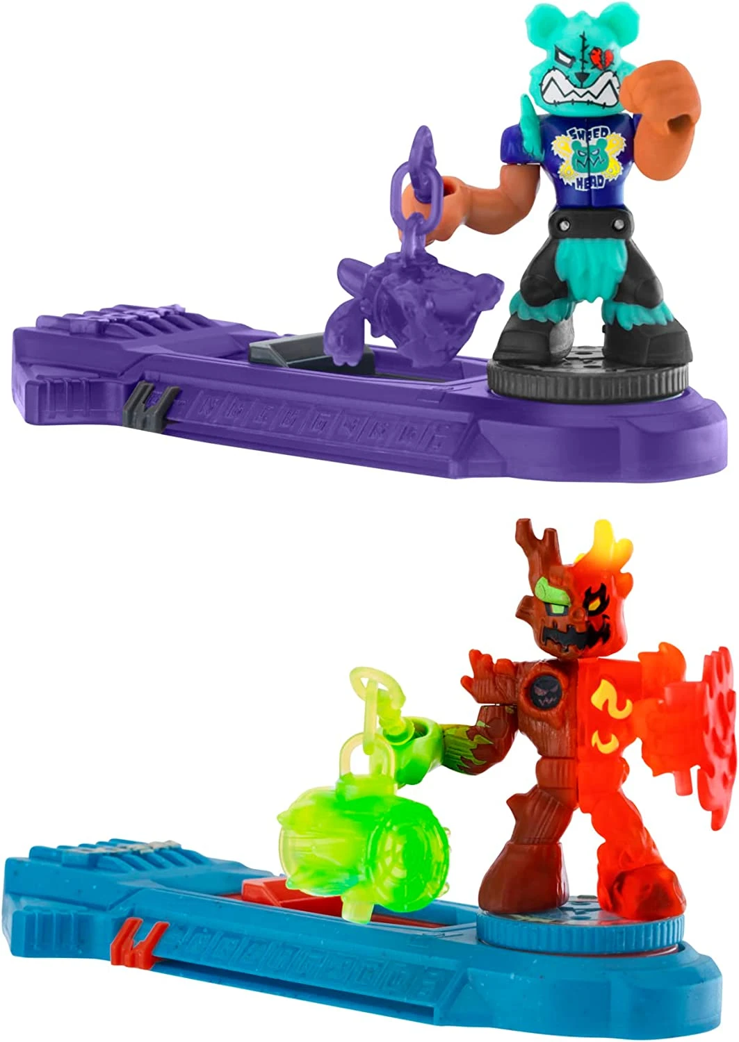 Legends Of Akedo Power Storm - Versus Pack - 2 Mini Battling Warriors And 2 Battle Controllers - Burndown Versus Shred Head 1 Legends Of Akedo Power Storm - Versus Pack - 2 Mini Battling Warriors And 2 Battle Controllers - Burndown Versus Shred Head