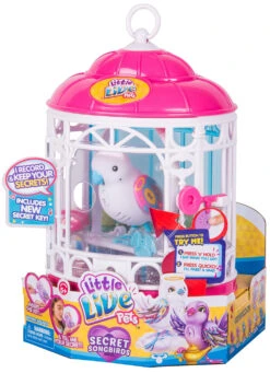 Girls Little Live Pets Pets Bird Figure With Cage - Secret Angie Pretend Play Bird, Series 9 -Cuddle House Toys Shop LittleLivePetsBirdwithCage SecretAngie2
