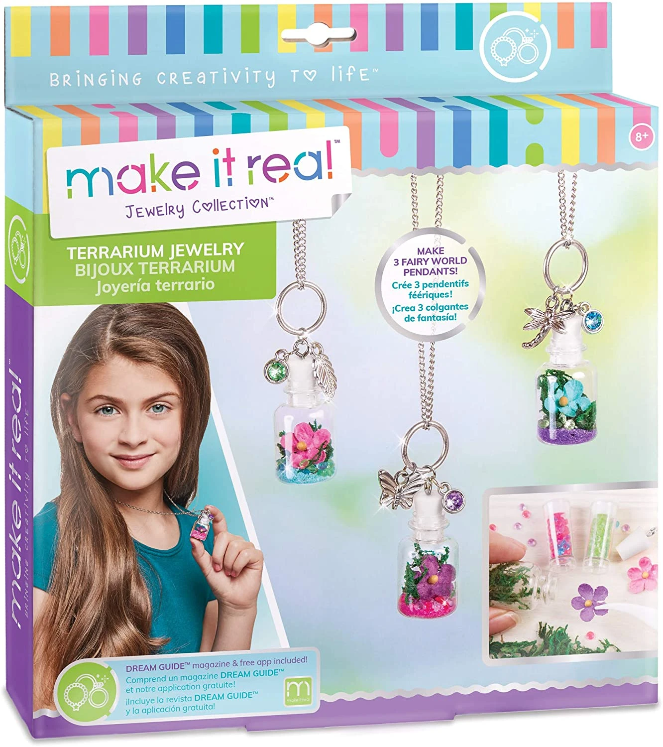 Make It Real 1305 DIY Terrarium Jewelry- Terrarium Bottle Pendant Making Kit For Girls 1 Make It Real 1305 DIY Terrarium Jewelry- Terrarium Bottle Pendant Making Kit For Girls