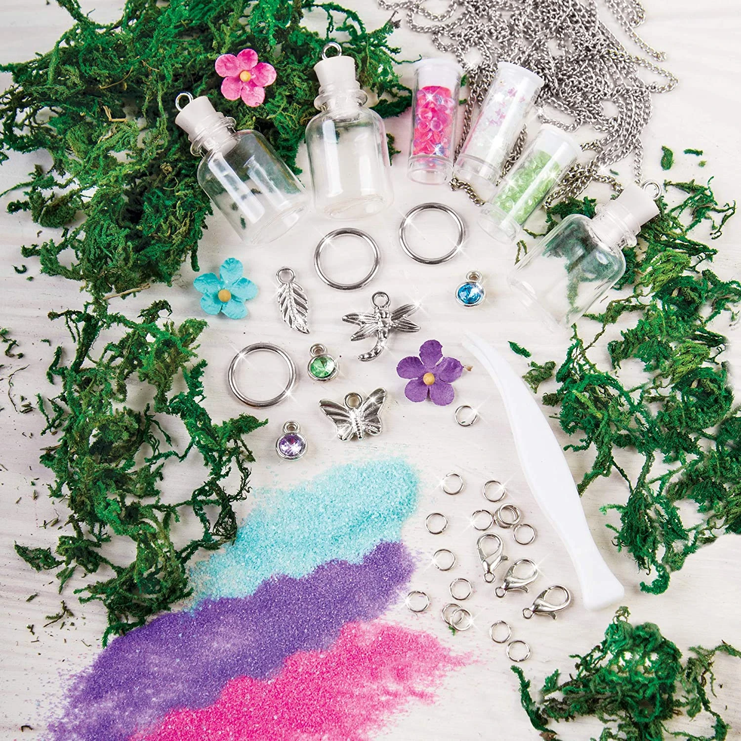 Make It Real 1305 DIY Terrarium Jewelry- Terrarium Bottle Pendant Making Kit For Girls 3 Make It Real 1305 DIY Terrarium Jewelry- Terrarium Bottle Pendant Making Kit For Girls - Image 3