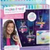 Make It Real – Dream Glow Terrarium - DIY Necklace Making Kit - Arts And Crafts Kit To Design Glowing Necklace - Terrarium Kit For Kids