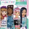 Make It Real – Fashion Design Sketchbook: City Style - Inspirational Fashion Design Coloring Book For Girls - Includes Sketchbook, Stencils, Stickers