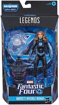Ross Marvel Legends Series Fantastic Four 6" Collectible Action Figure Marvel’s Invisible Woman Toy, 1 Accessory, 1 Build-A-Figure Part