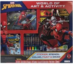 Marvel Superheroes Spiderman Stationery Art And Activity Gift Set With Over 100pcs- Painting And Drawing Kit 8 Marvel Superheroes Spiderman Stationery Art And Activity Gift Set With Over 100pcs- Painting And Drawing Kit -Cuddle House Toys Shop MarvelSuperheroesSpidermanUltimateStationeryWorldofArtandActivityGiftSet2