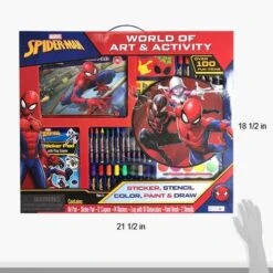 Marvel Superheroes Spiderman Stationery Art And Activity Gift Set With Over 100pcs- Painting And Drawing Kit 10 Marvel Superheroes Spiderman Stationery Art And Activity Gift Set With Over 100pcs- Painting And Drawing Kit -Cuddle House Toys Shop MarvelSuperheroesSpidermanUltimateStationeryWorldofArtandActivityGiftSet4