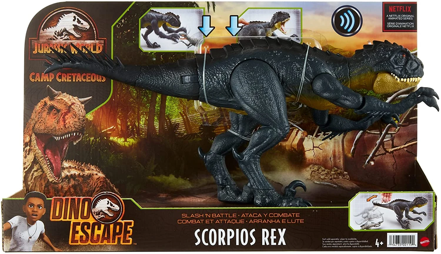 Target Mattel - Jurassic World Slash N Bash Stinger Dino - Scorpios Rex Action Figure (Jurassic Park) 6 Target Mattel - Jurassic World Slash N Bash Stinger Dino - Scorpios Rex Action Figure (Jurassic Park) - Image 6