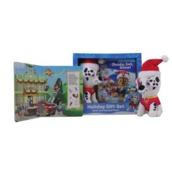Nickelodeon Paw Patrol Book & Plush - Ready, Set, Snow! Holiday Gift Set - First Look And Find Activity Book With Marshall Plush! Board Book