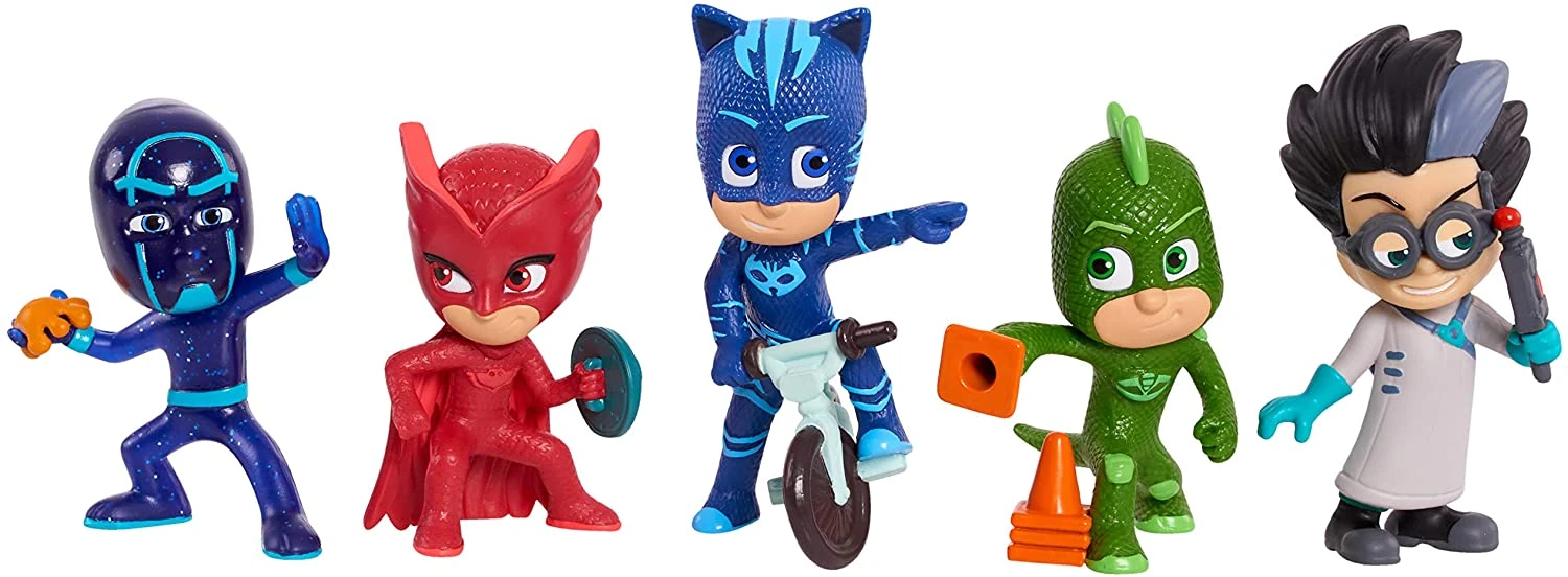 PJ Masks Collectible 5-Piece Figure Set,Catboy, Owlette, Gekko, Romeo, And Night Ninja, By Just Play 5 PJ Masks Collectible 5-Piece Figure Set,Catboy, Owlette, Gekko, Romeo, And Night Ninja, By Just Play - Image 5