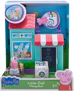 Peppa Pig Doll Hospital Little Places Playset - Peppa Fixed Front Desk With Cash Register -Cuddle House Toys Shop PeppaPigDollHospitalLittlePlacesPlayset2
