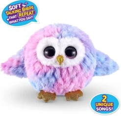 Pets Alive Chirpy Birds (OWL) By ZURU, Electronic Pet That Speaks, Giant Surprise Egg, Stickers, Comb, Fluffy Clay, Bird Animal Plush For Girls 9 Pets Alive Chirpy Birds (OWL) By ZURU, Electronic Pet That Speaks, Giant Surprise Egg, Stickers, Comb, Fluffy Clay, Bird Animal Plush For Girls -Cuddle House Toys Shop PetsAliveChirpyBirds OWL byZURU ElectronicPetThatSpeaks GiantSurpriseEgg Stickers Comb FluffyClay BirdAnimalPlushforGirls3