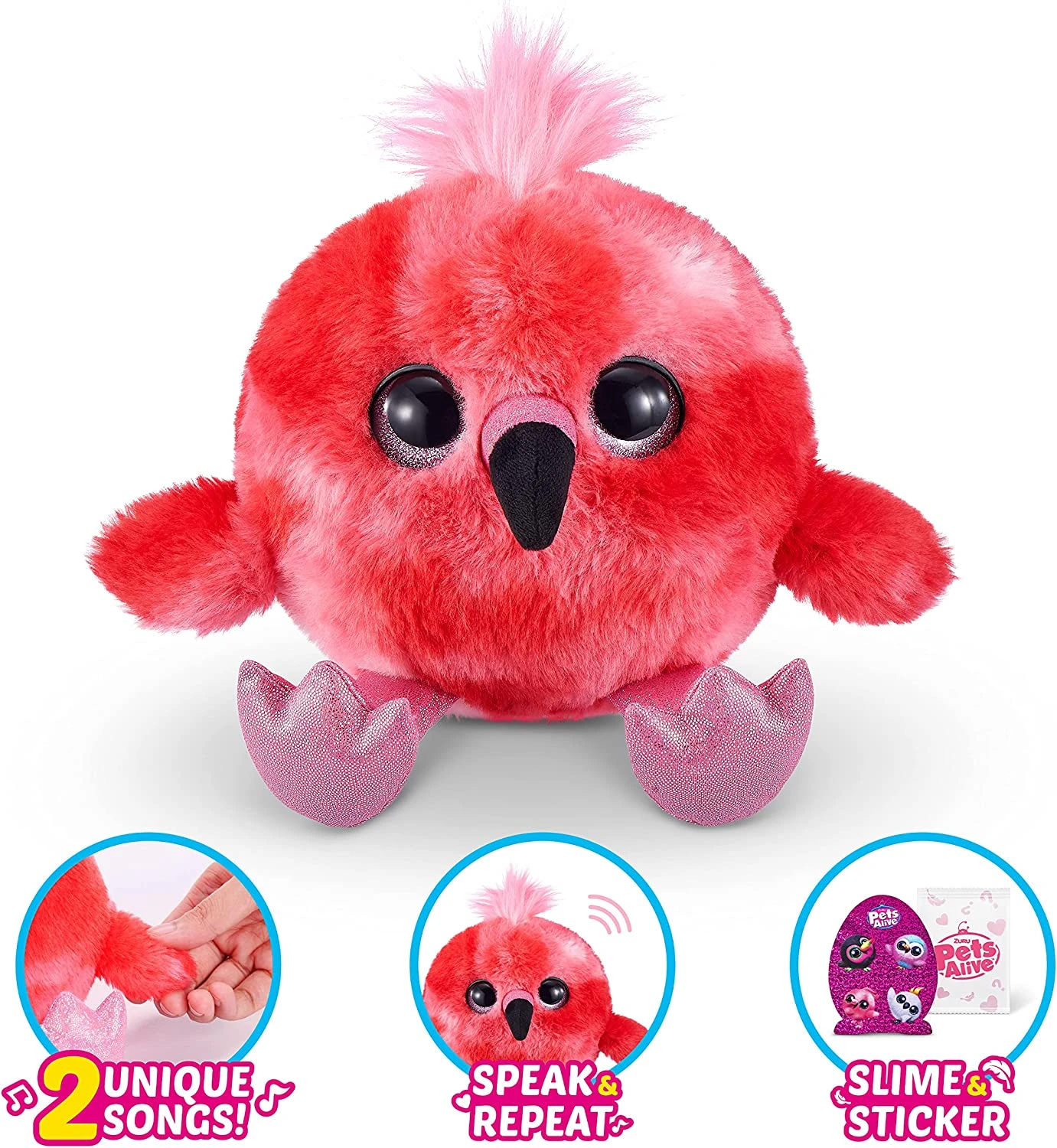 Pets Alive Chirpy Birds (OWL) By ZURU, Electronic Pet That Speaks, Giant Surprise Egg, Stickers, Comb, Fluffy Clay, Bird Animal Plush For Girls 5 Pets Alive Chirpy Birds (OWL) By ZURU, Electronic Pet That Speaks, Giant Surprise Egg, Stickers, Comb, Fluffy Clay, Bird Animal Plush For Girls - Image 5