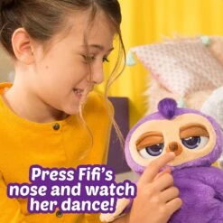 Pets Alive Fifi The Flossing Sloth Purple - 11" Interactive Animal Dancing Robotic Plush Toy With 3 Songs, Floss Dance -Cuddle House Toys Shop PetsAliveFifitheFlossingSlothPurple2