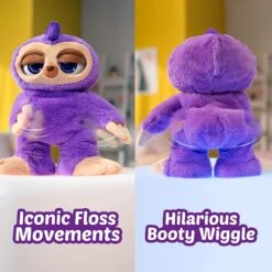 Pets Alive Fifi The Flossing Sloth Purple - 11" Interactive Animal Dancing Robotic Plush Toy With 3 Songs, Floss Dance -Cuddle House Toys Shop PetsAliveFifitheFlossingSlothPurple3